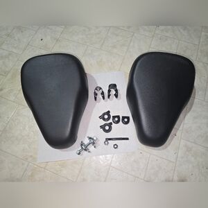 Black Bicycle/Scooter Seat 40-55cm Height Adjustable Shock Absorbing Thick Pad